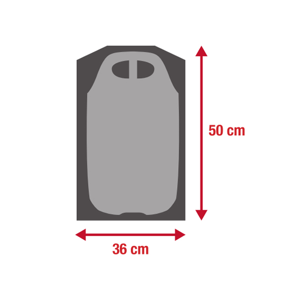 Housse pour grande bouteille de gaz de 10 à 13 kg Esprit Barbecue