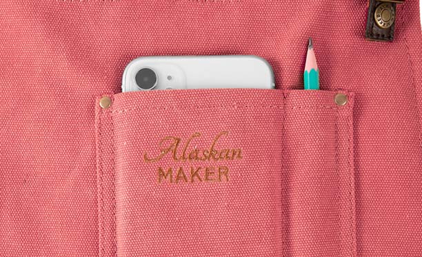 Poche de rangement pour téléphone du tablier n°325 Alaskan Maker