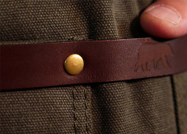 Ceinture en cuir du tablier n°547 Alaskan Maker