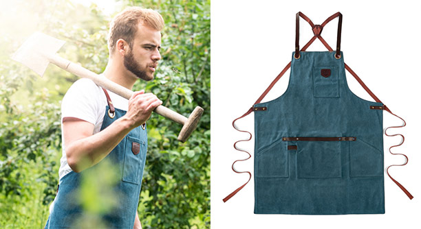 Tablier n°547 coloris bleu canard Alaskan Maker