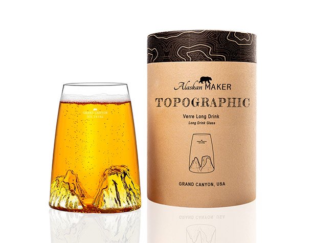 Coffret Alaskan Maker - Verre Topographic Grand Canyon