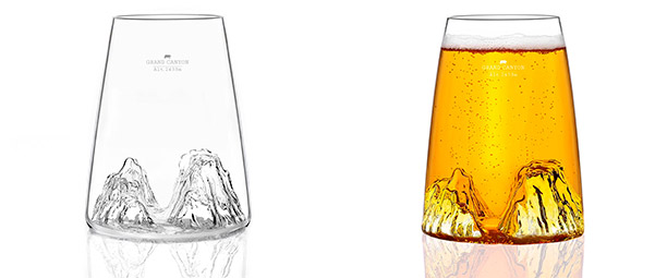 Verre Grand Canyon Alaskan Maker vide / rempli