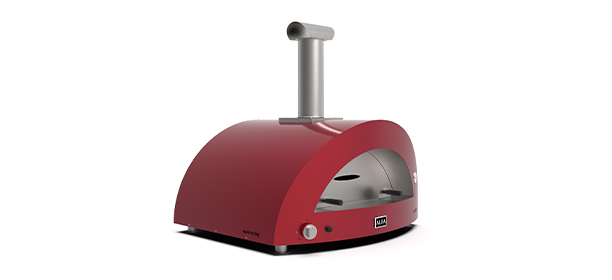 Four Alfa Pizza Moderno 5 gaz rouge de côté