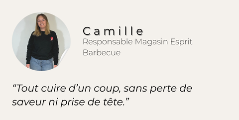 Plancha gaz Fusion 75 en acier gris cargo - ENO