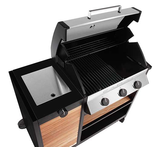 Barbecue woody ouvert de la marque Cadac
