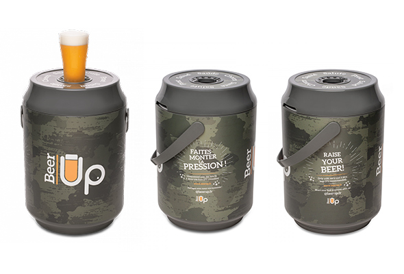 BEER UP - Tireuse à bière portable pour fût de 5L - 10 verres