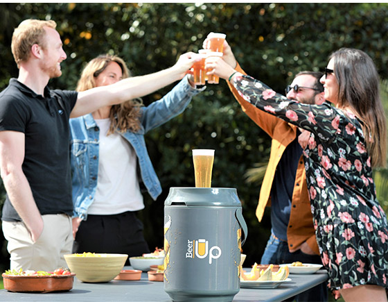 Apero entre amis avec la tireuse à bière Beer Up