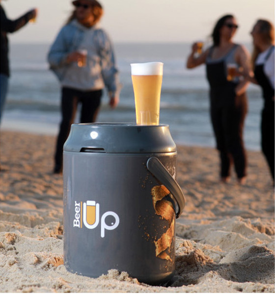 Tireuse à bière portative Beer Up  sur la plage