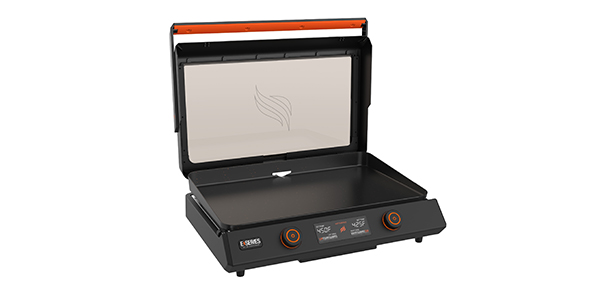 plancha électrique Série E-56 Blackstone avec couvercle de cuisson en verre