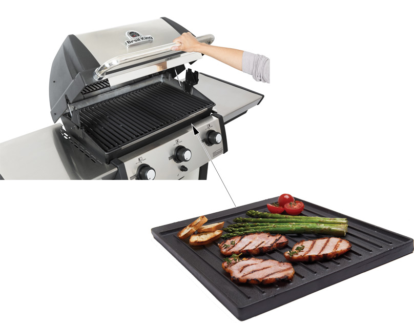 Plancha en fonte barbecue Signet 320 et 390 Broil King