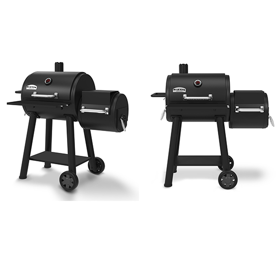 Broil King Barbecue Smoke Offset 400 Façade et profil fermé