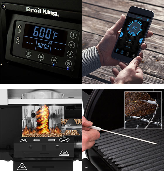 Tableau numérique du Barbecue Pellets Crown 400 Broil King