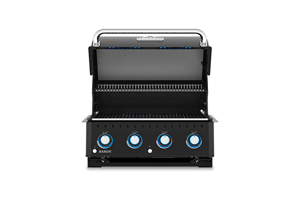 Surface de cuisson du barbecue gaz encastrable Baron 420 Shadow