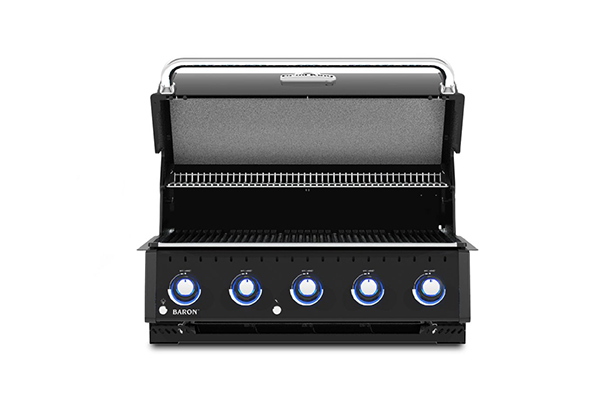 Surface de cuisson du barbecue gaz encastrable Baron 520 Shadow