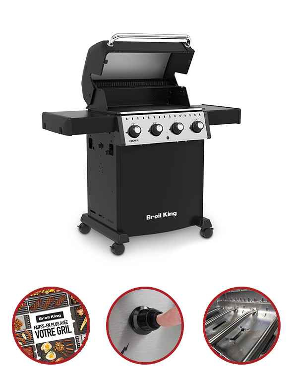 Caractéristiques et fonctionnalités Do it more with your grill Crown 410