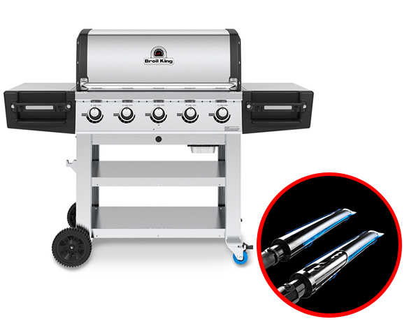 Barbecue Regal S 510 Pro Broil King + zoom sur les brûleurs Dual Tube