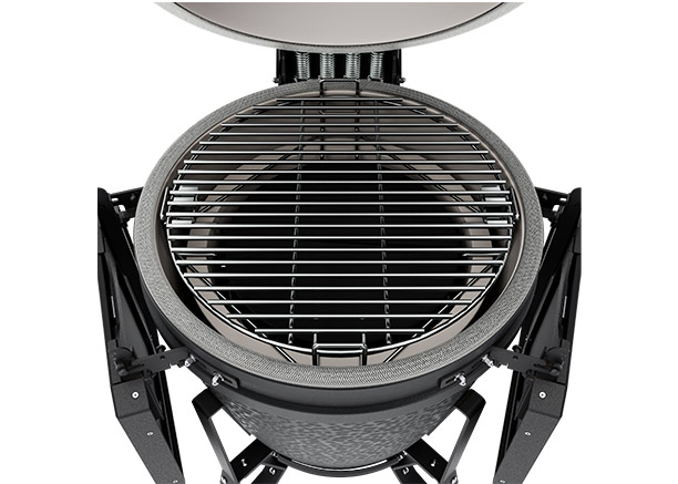 Zoom sur la surface de cuisson du kamado Core Large Graphite BSTRD
