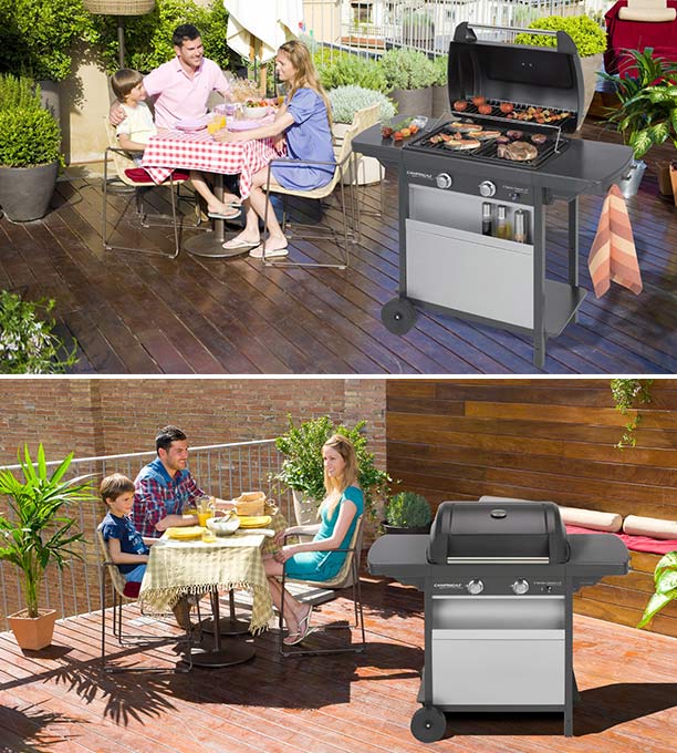 Barbecue Campingaz 2 Series Classic LX sur terrasse