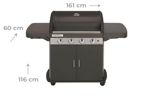 Dimensions du barbecue 4 Series Classic LD Plus Campingaz