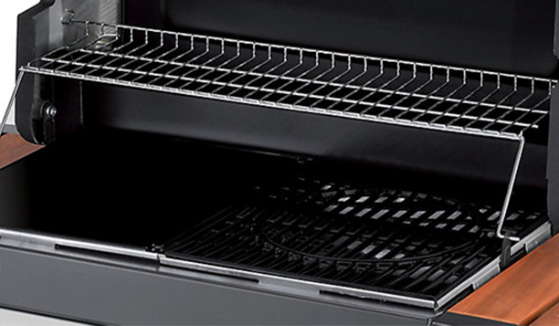 Vue sur l'espace de cuisson du barbecue gaz 4 Serie Classic WLD Campingaz