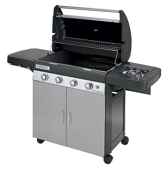 Barbecue Campingaz Serie 4 LXS avec couvercle ouvert