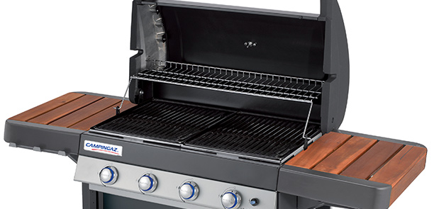 Grilles de cuisson en acier émaillé sur le barbecue gaz 4 Series Classic WLD Campingaz