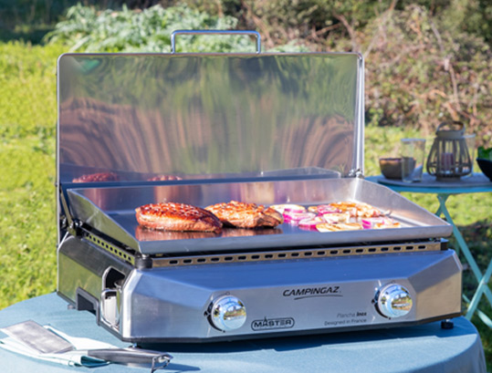 cuissons différentes sur la plancha Master EX inox