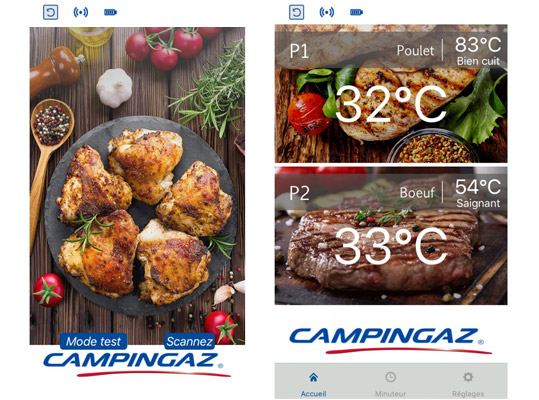 Application Campingaz Grill-Thermometer