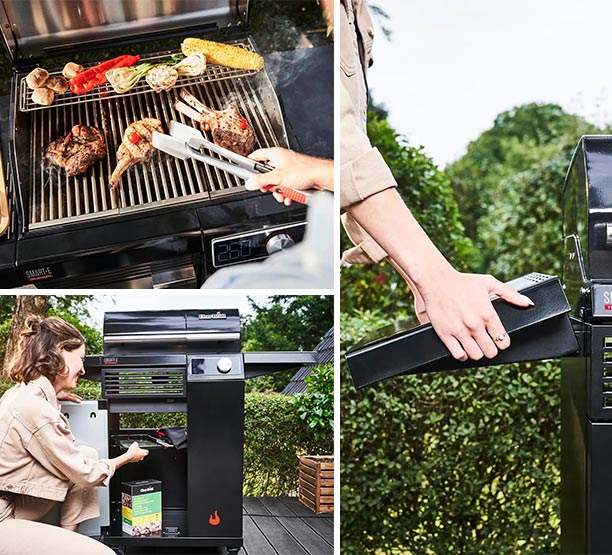 Char-Broil Smart-E rangement et tablette rabattable