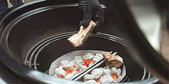 Bannière barbecue charbon ou barbecue pellets