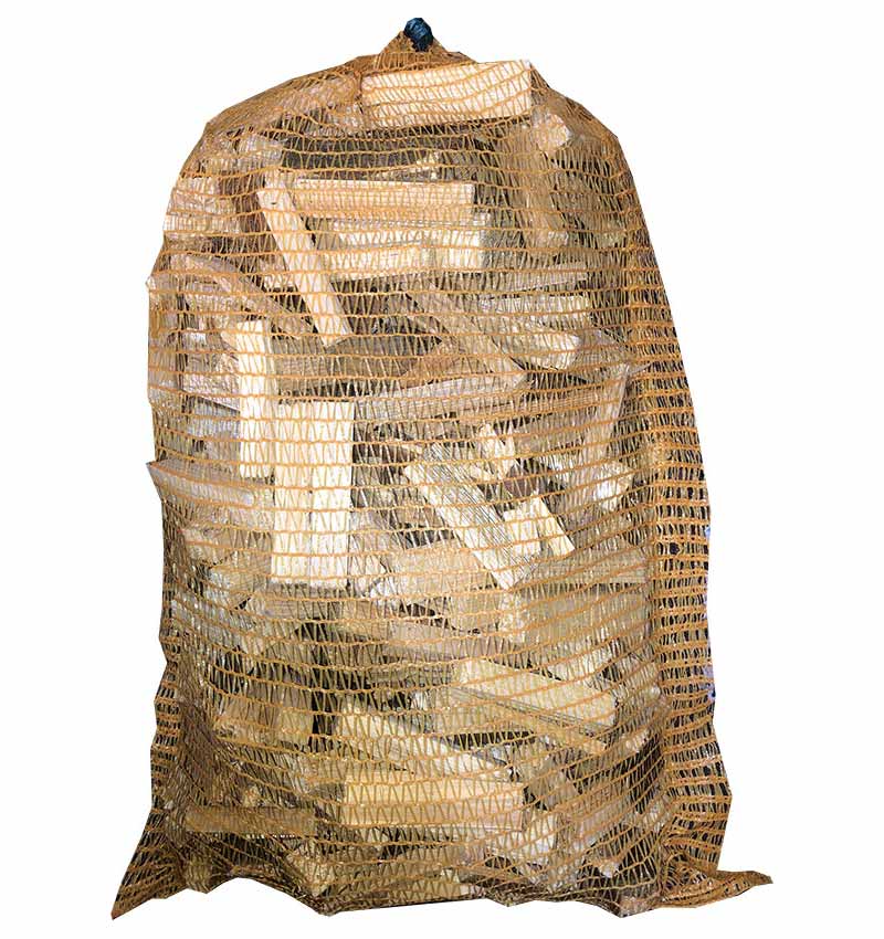 Bûchettes d'allumage en filet 40 L - Bois 100% naturel