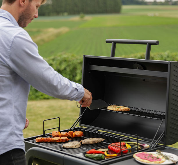 Cook’in Garden Tonino 70 barbecue charbon qui cuit des aliments