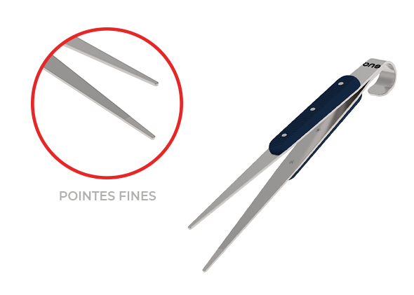 Pointes fines de la pince en inox ENO