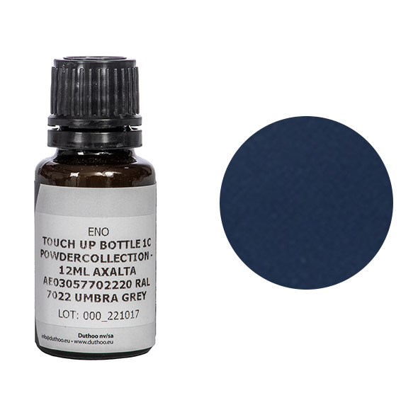 Pinceau de retouche avec peinture bleu navy de 12 ml pour acier ENO