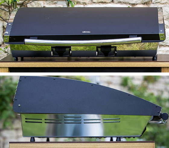 Capot de protection pour plancha Riviera et Elektra 60 fermé