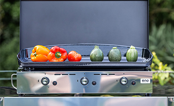 Grande plaque de cuisson en fonte émaillée de 65 cm