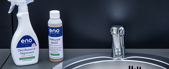 Caractéristiques du spray désinfectant pour plancha ENO