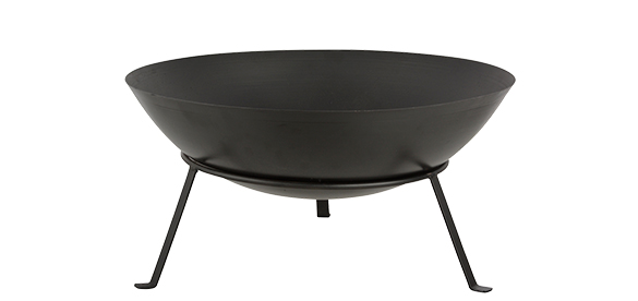 Brasero rond en acier noir 50 cm Esschert Design