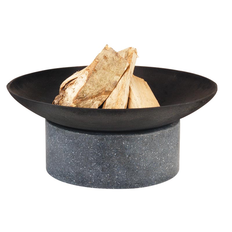Caracteristiques Brasero en fonte support granit socle anneau