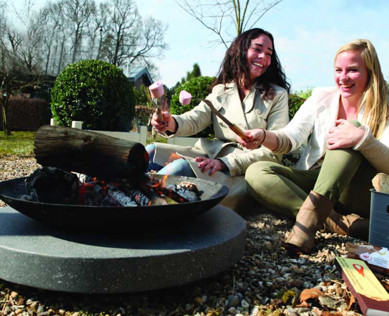 Chamallows grillés au brasero