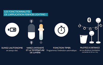 Lampe connectée intelligente Fermob