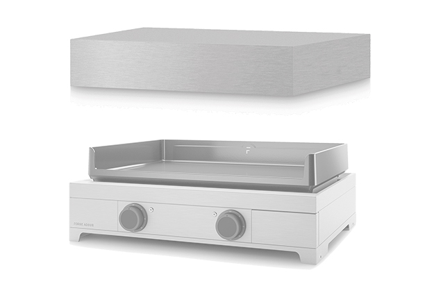 Capot pour plancha Modern 60 Forge Adour en inox satiné