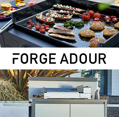 Logo Forge Adour avec plancha et cuissons