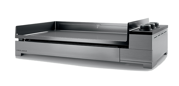 Plancha Premium 75 gaz avec châssis inox satiné