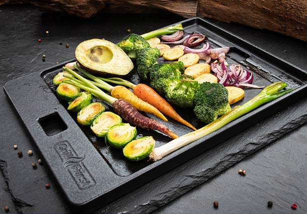 Plancha barbecue en fonte Grillfürst pour Weber Genesis II 400 et 600