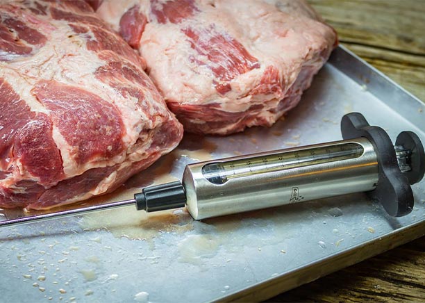 Kit injecteurs de marinade en inox Grillfürst