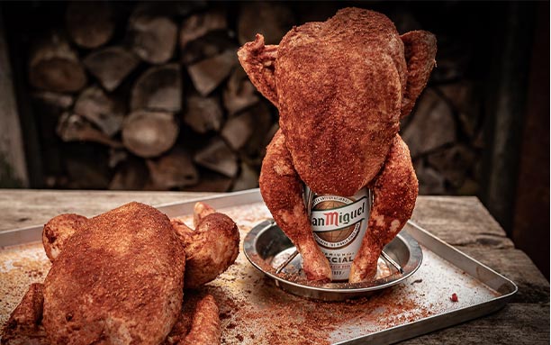 Support à poulet Grillfürst en inox