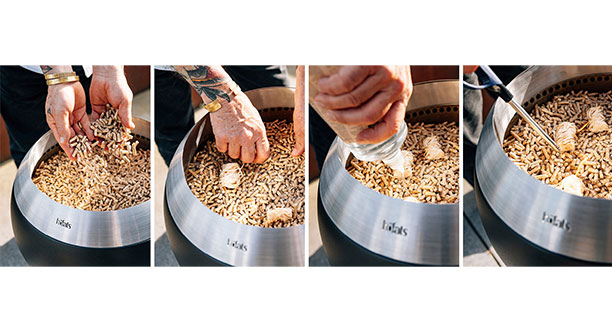 Utilisation du pellet pour le brasero Moon 45 Höfats