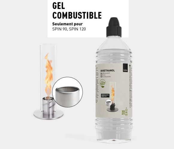 Bioéthanol en gel Hofats SPIN 90 et 120