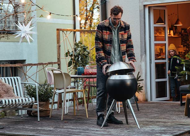 Couvercle en inox pour brasero Moon 45 Höfats